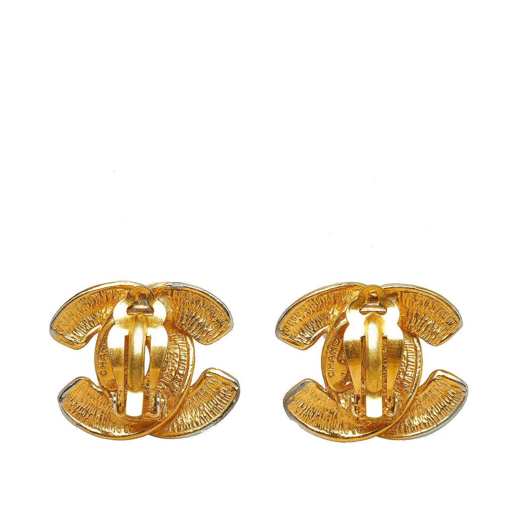 CHANEL CC Clip-On Earrings Costume Earrings