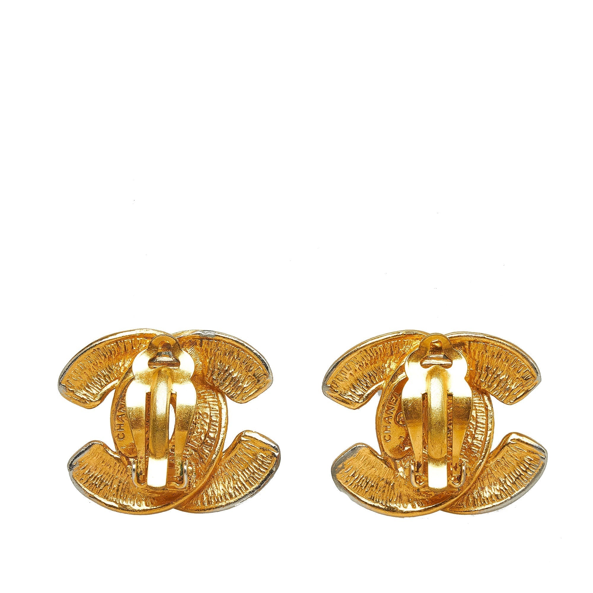 CHANEL CC Clip-On Earrings Costume Earrings