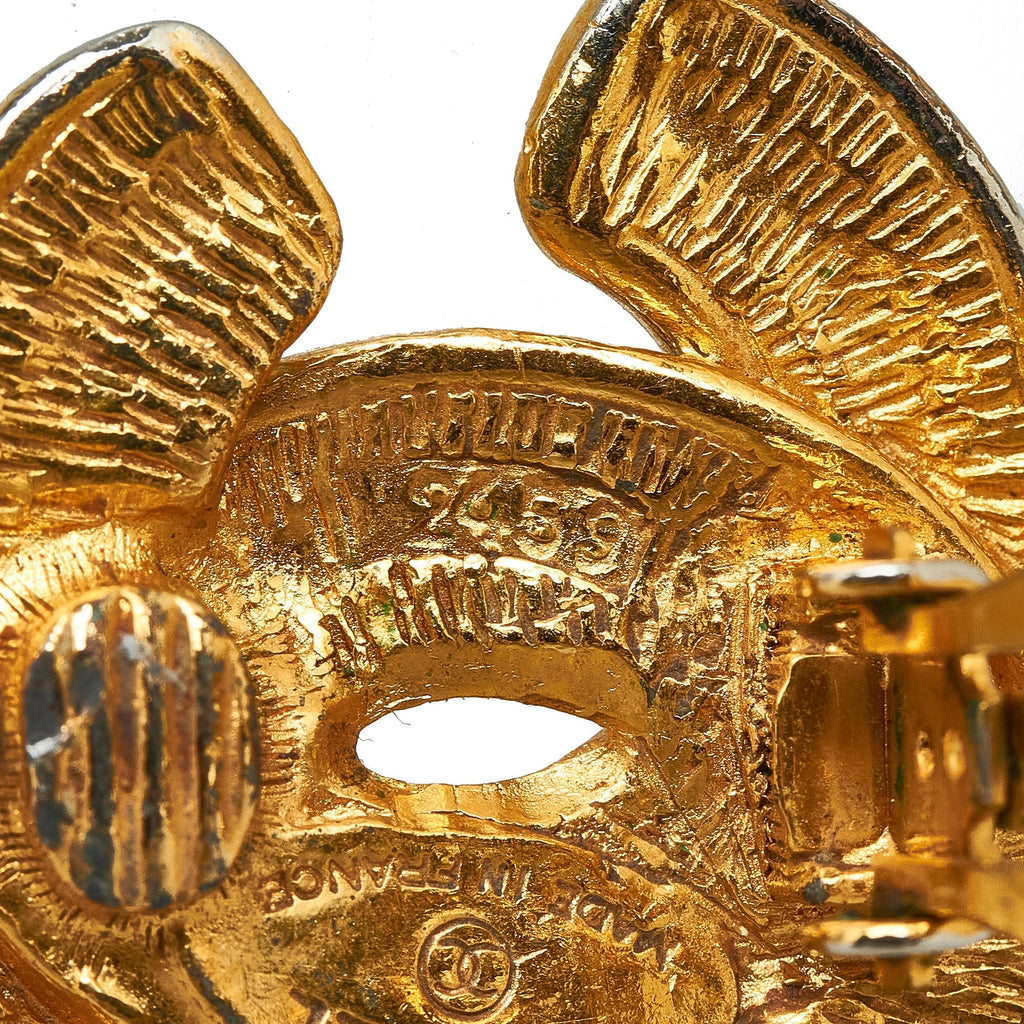 CHANEL CC Clip-On Earrings Costume Earrings