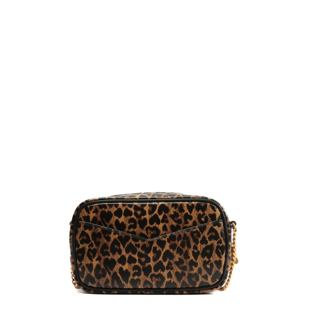 SAINT LAURENT Mini Leopard Lou Camera Bag