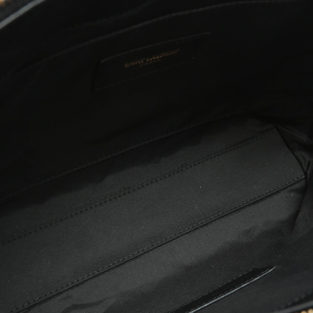 SAINT LAURENT Gaby Quilted Leather Black Pouch
