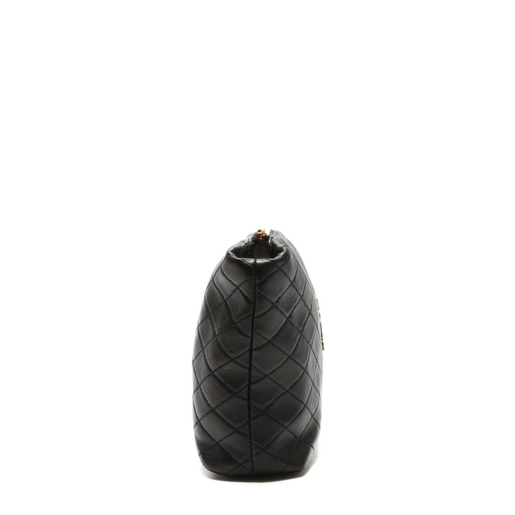 SAINT LAURENT Gaby Quilted Leather Black Pouch