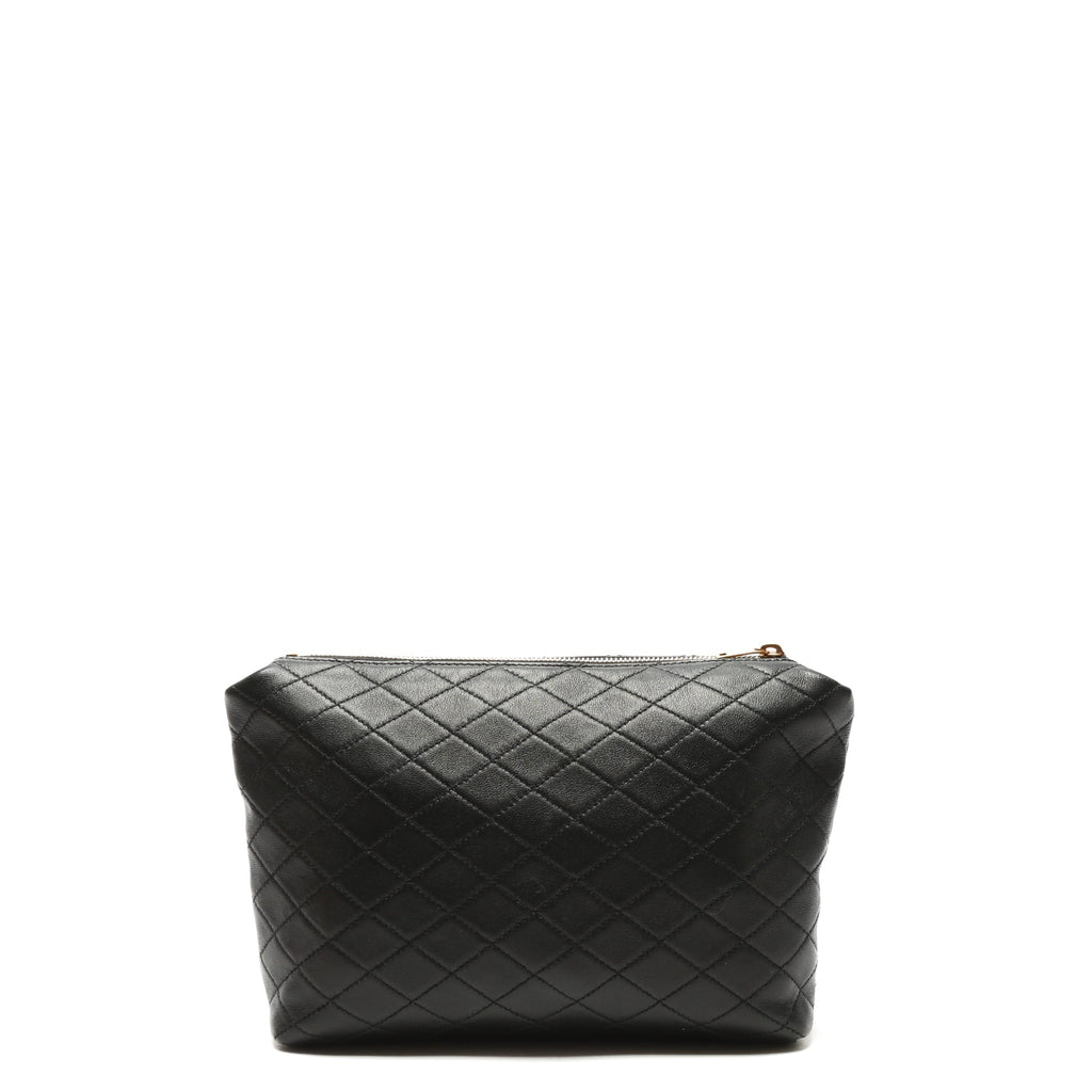 SAINT LAURENT Gaby Quilted Leather Black Pouch