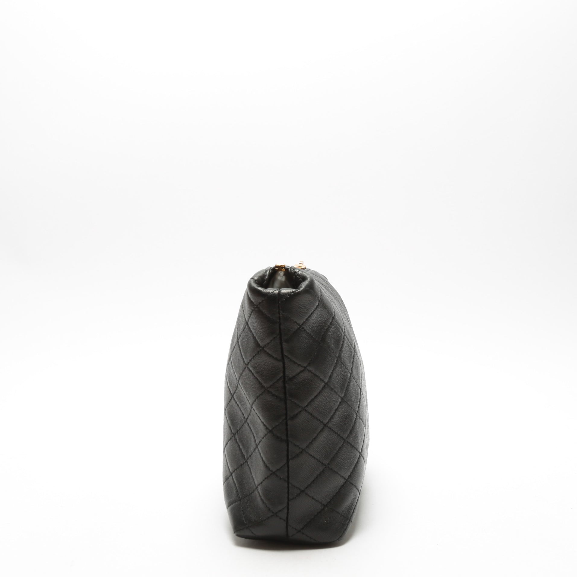 SAINT LAURENT Gaby Quilted Leather Black Pouch