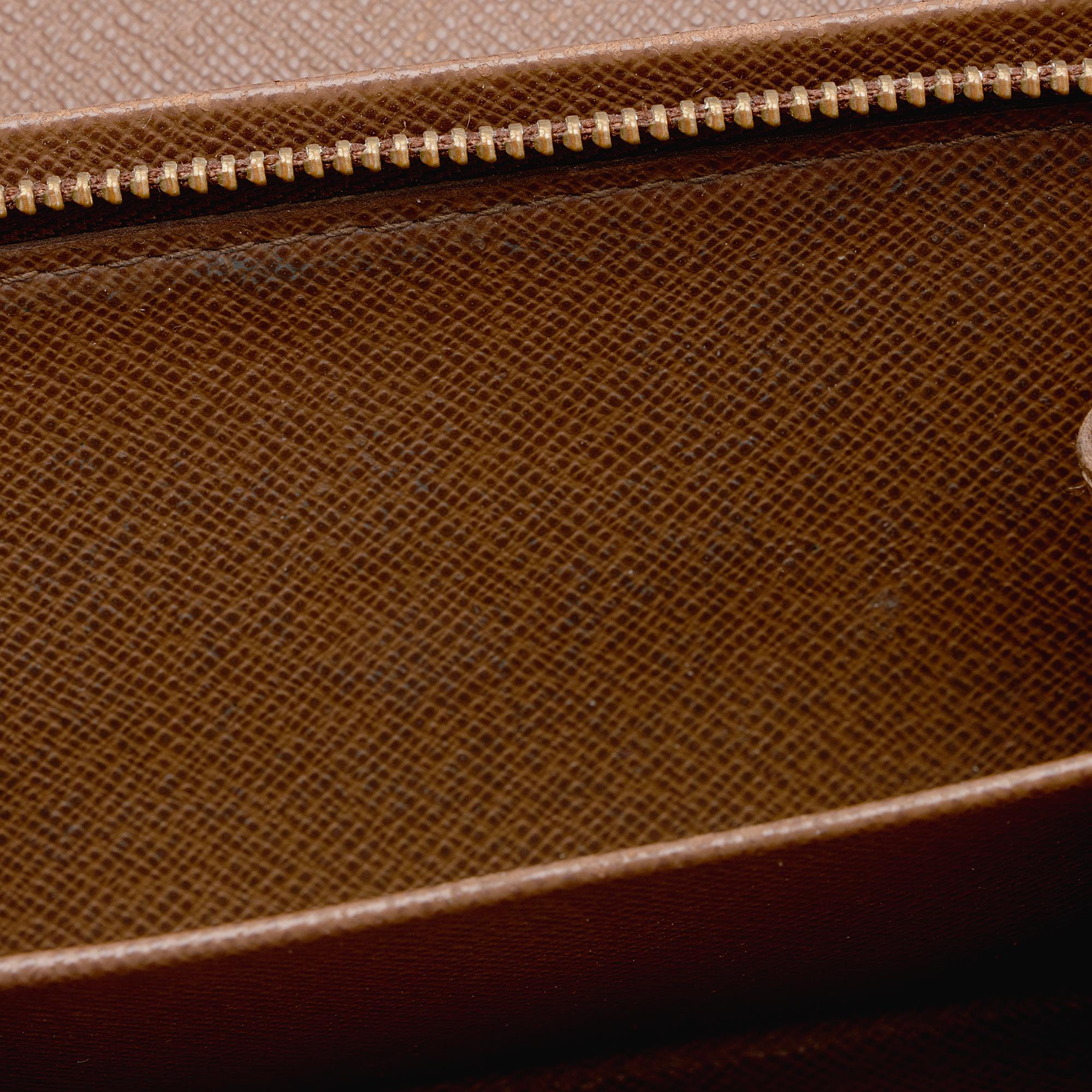 Louis Vuitton Monogram Canvas Porte Monnaie Tresor Wallet (SHF-mxeVW3)