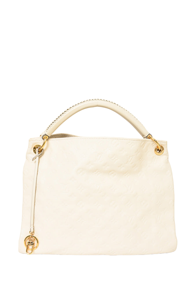 Louis Vuitton Cream Empreinte Leather Artsy MM Hobo Bag