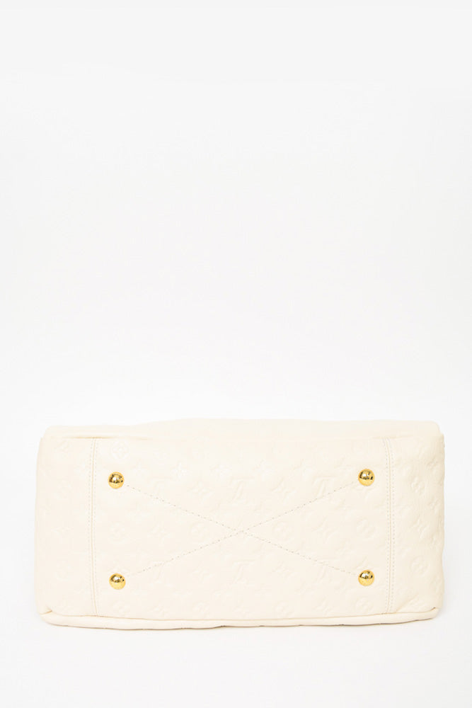 Louis Vuitton Cream Empreinte Leather Artsy MM Hobo Bag
