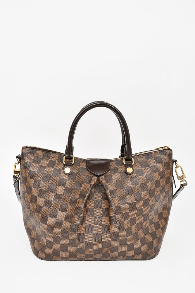 Louis Vuitton Damier Ebene Siena MM Zip Bag w/ Strap