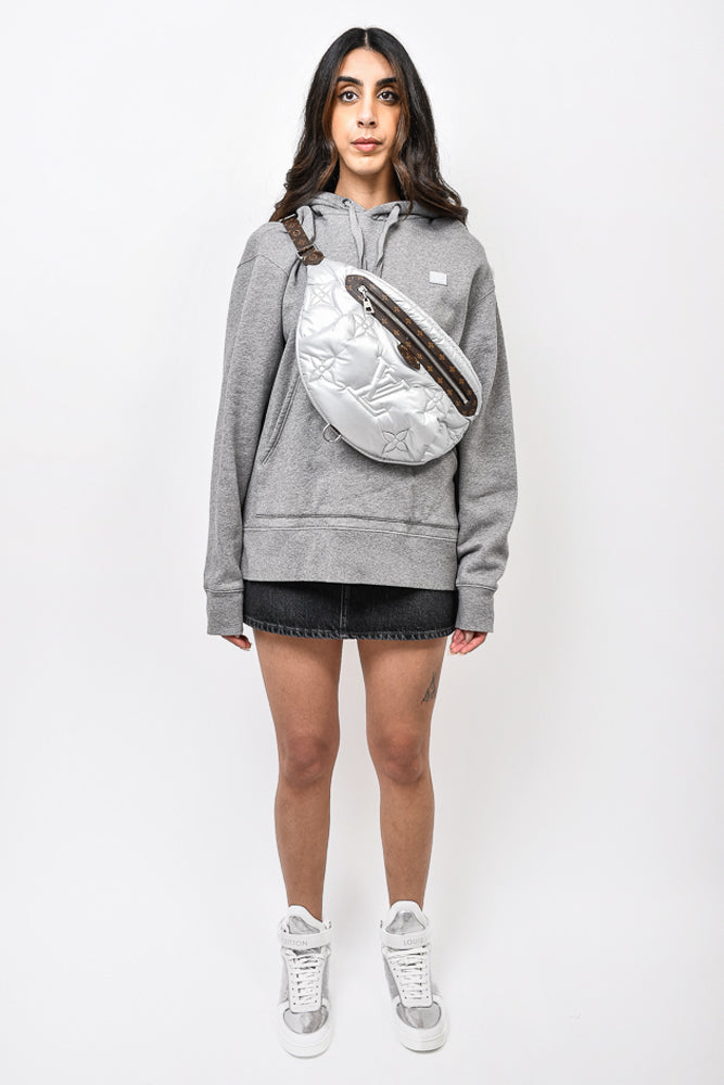 Louis Vuitton Silver Perforated "Pillow" Maxi Bumbag