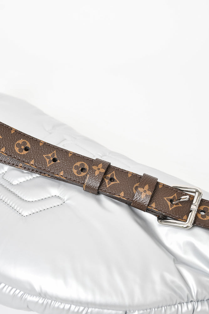 Louis Vuitton Silver Perforated "Pillow" Maxi Bumbag