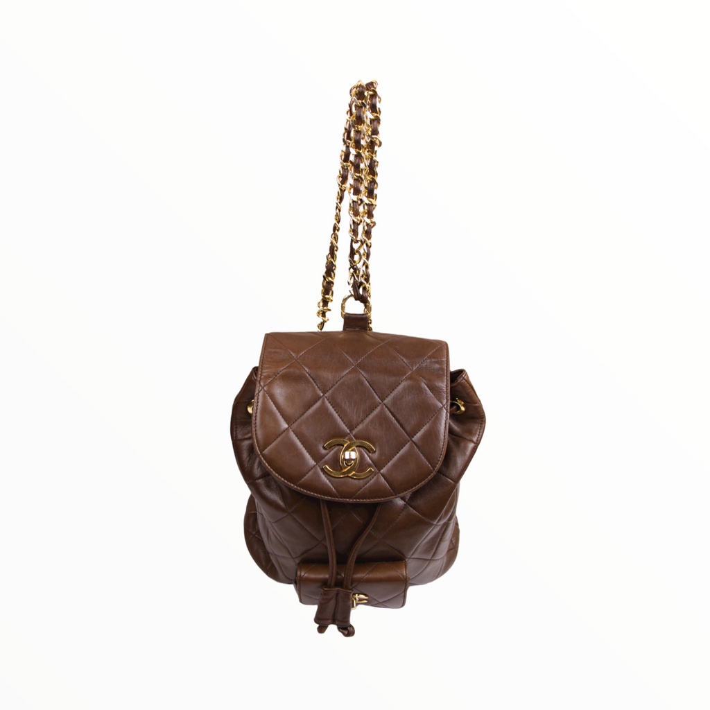 Chanel brown backpack - 1990s
