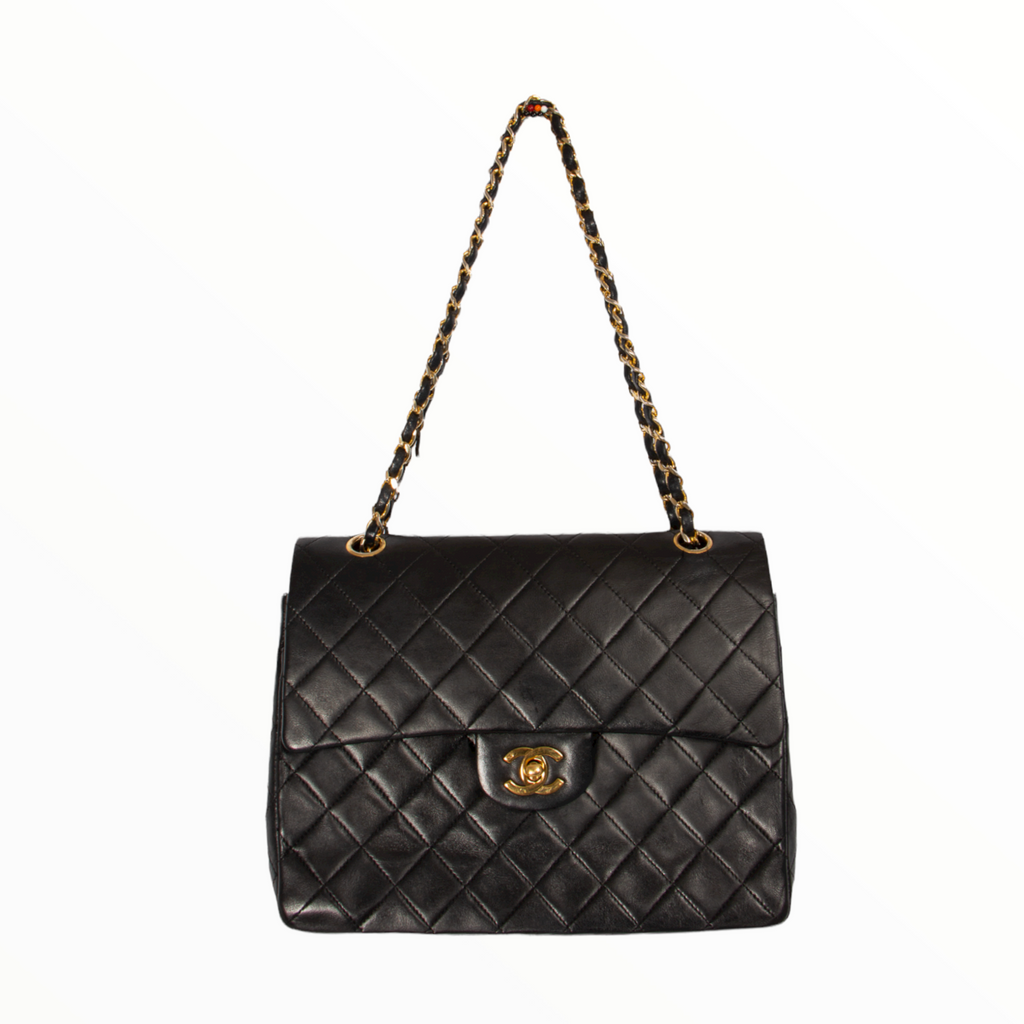 Chanel vintage leather quilted CC bag - 2004