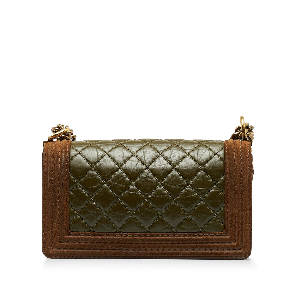 CHANEL Small Boy Aged Calfskin Flap Bag