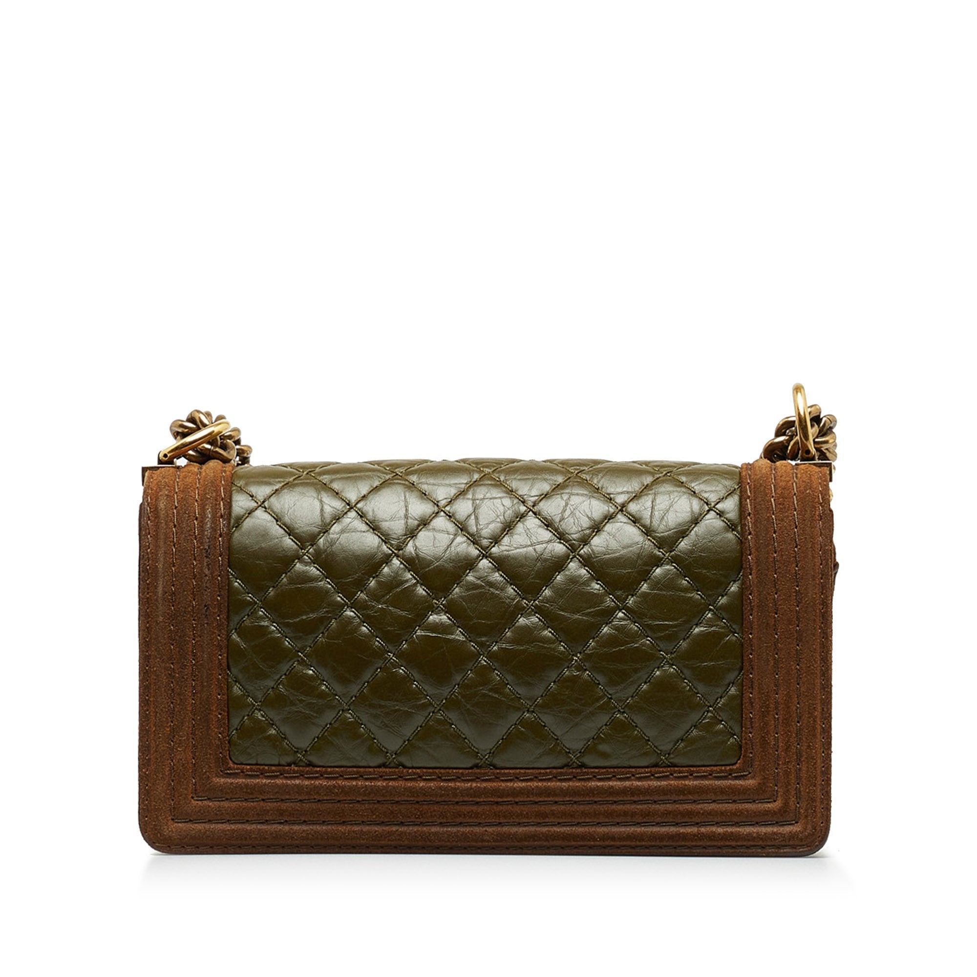 CHANEL Small Boy Aged Calfskin Flap Bag