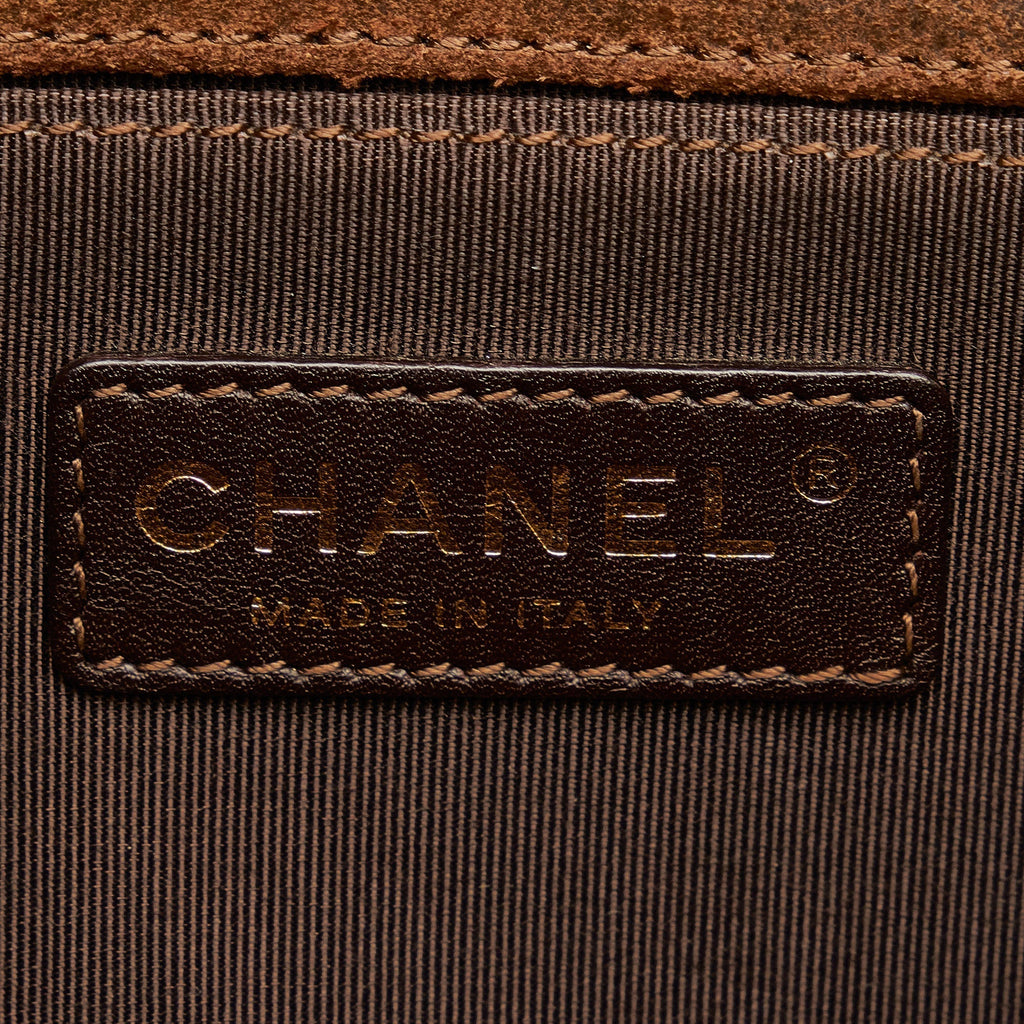 CHANEL Small Boy Aged Calfskin Flap Bag