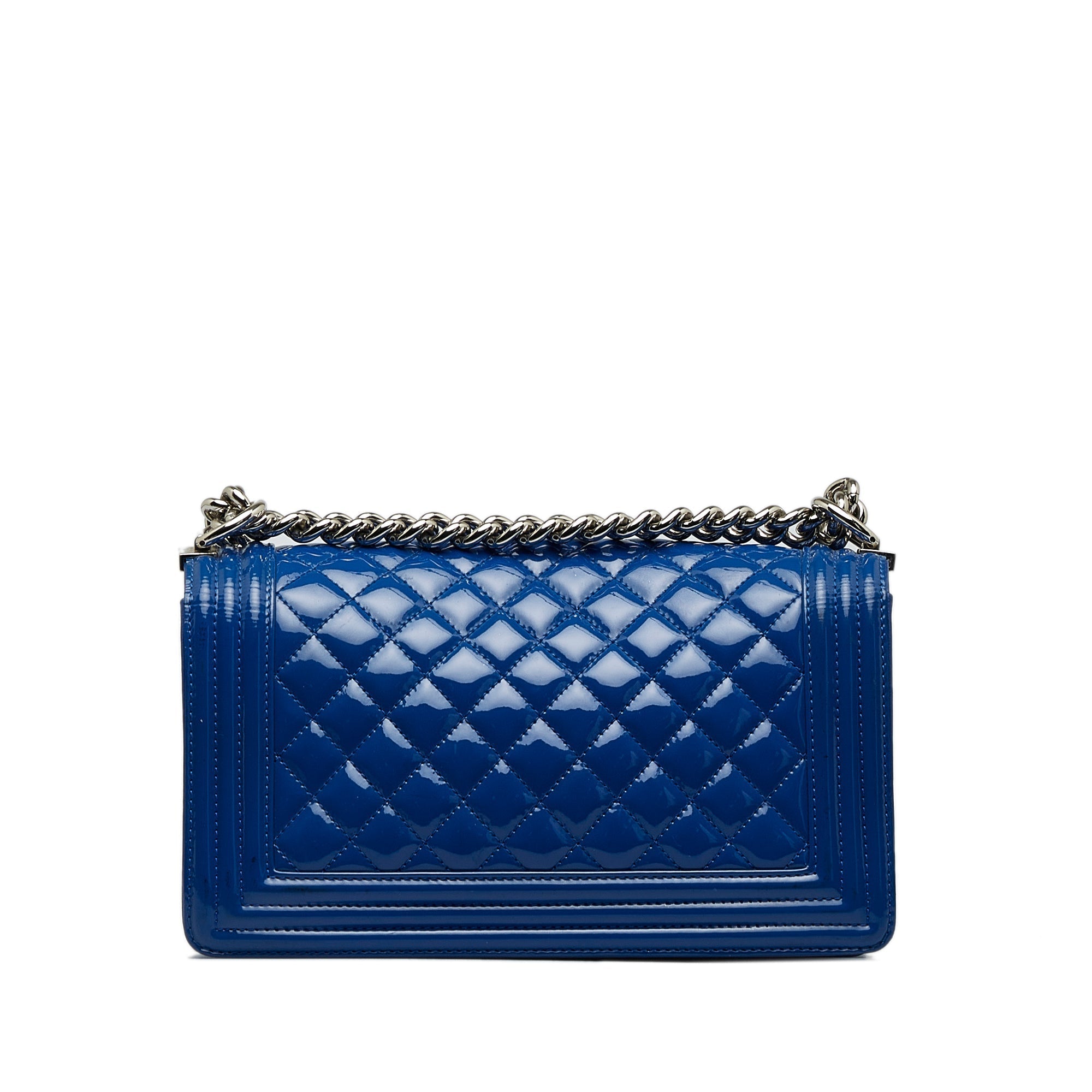 CHANEL Medium Patent Boy Plexiglass Crossbody Bag