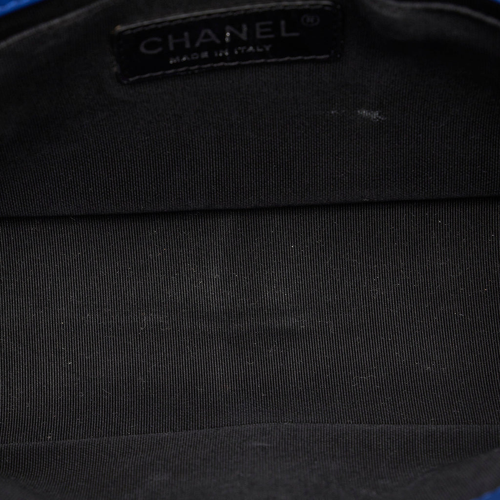 CHANEL Medium Patent Boy Plexiglass Crossbody Bag
