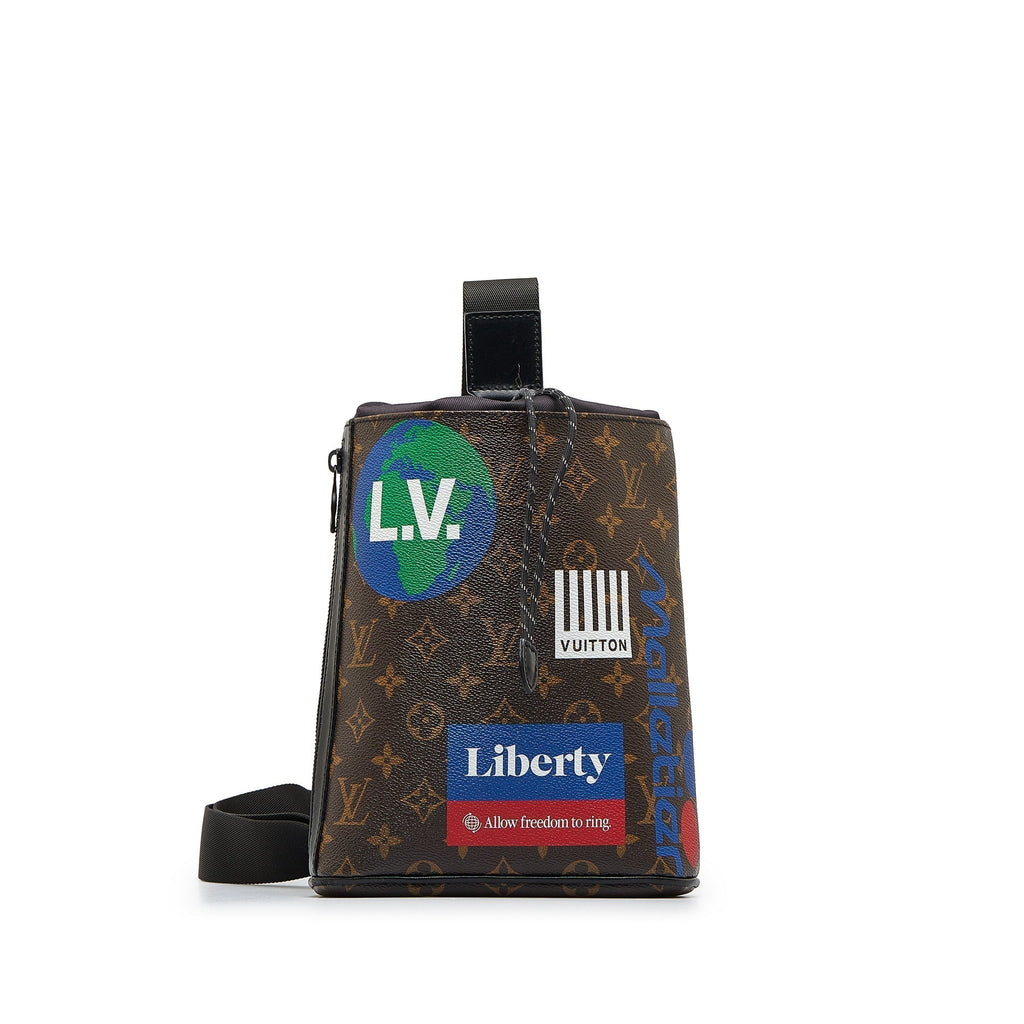 LOUIS VUITTON Monogram Chalk Sling Bag