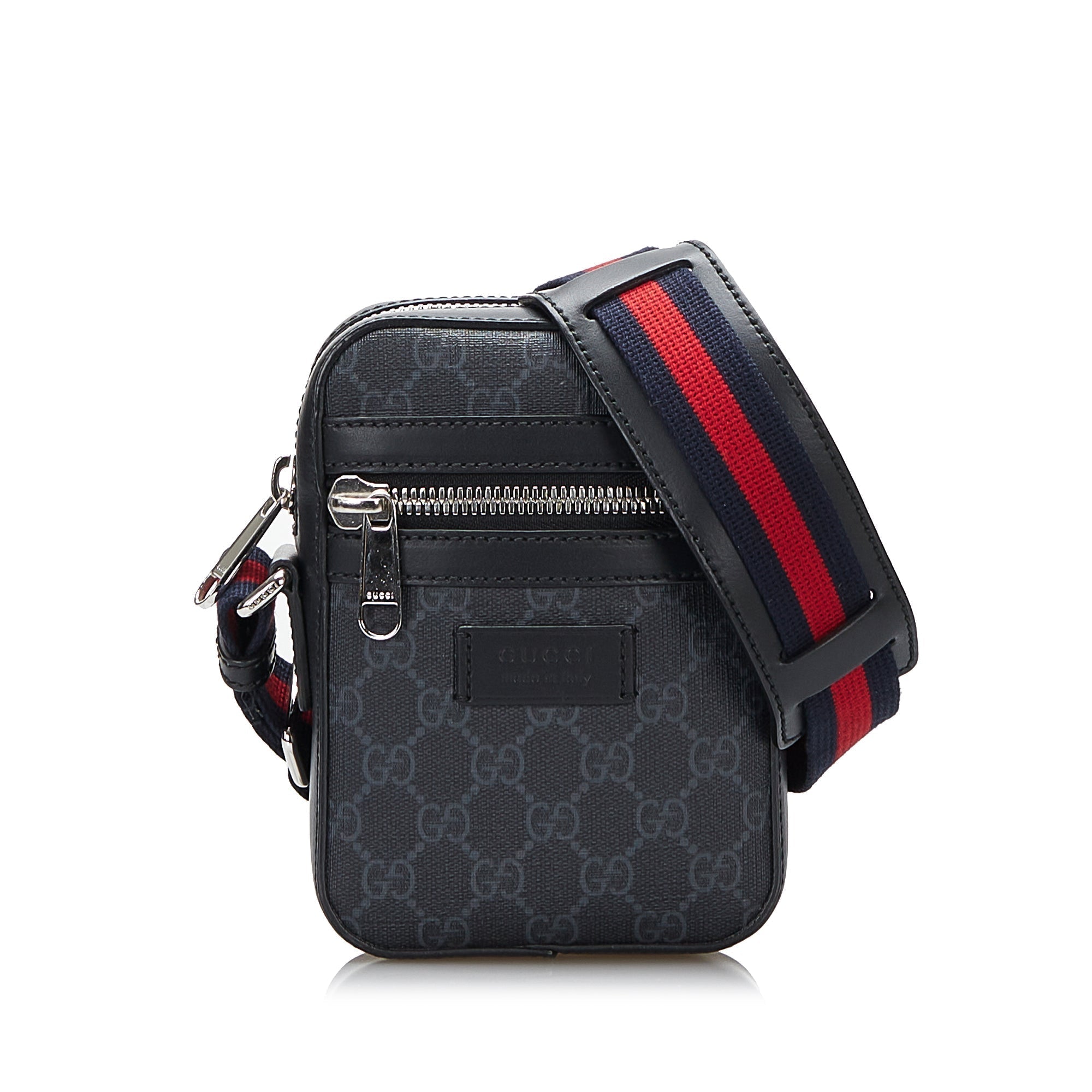 Gucci Crossbody Bag Black GG Supreme Canvas