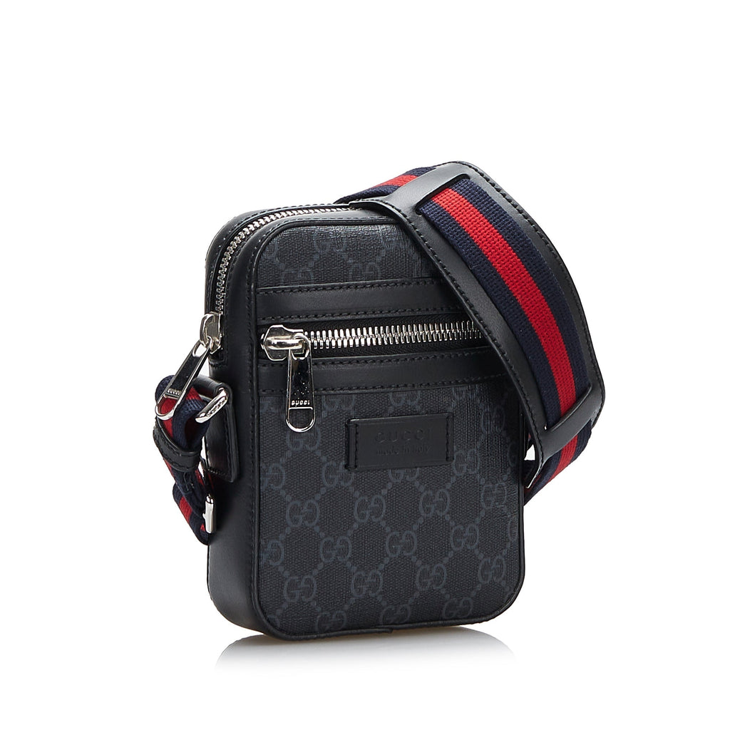 Gucci Crossbody Bag Black GG Supreme Canvas