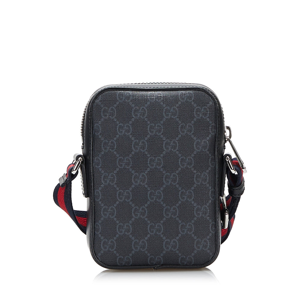 Gucci Crossbody Bag Black GG Supreme Canvas