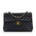 Chanel Classic Double Flap Jumbo Black Lambskin Gold