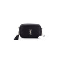 Saint Laurent Chevron Camera Bag Black