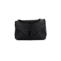 SAINT LAURENT COLLEGE LARGE IN MATELASSÉ LEATHER SO BLACK