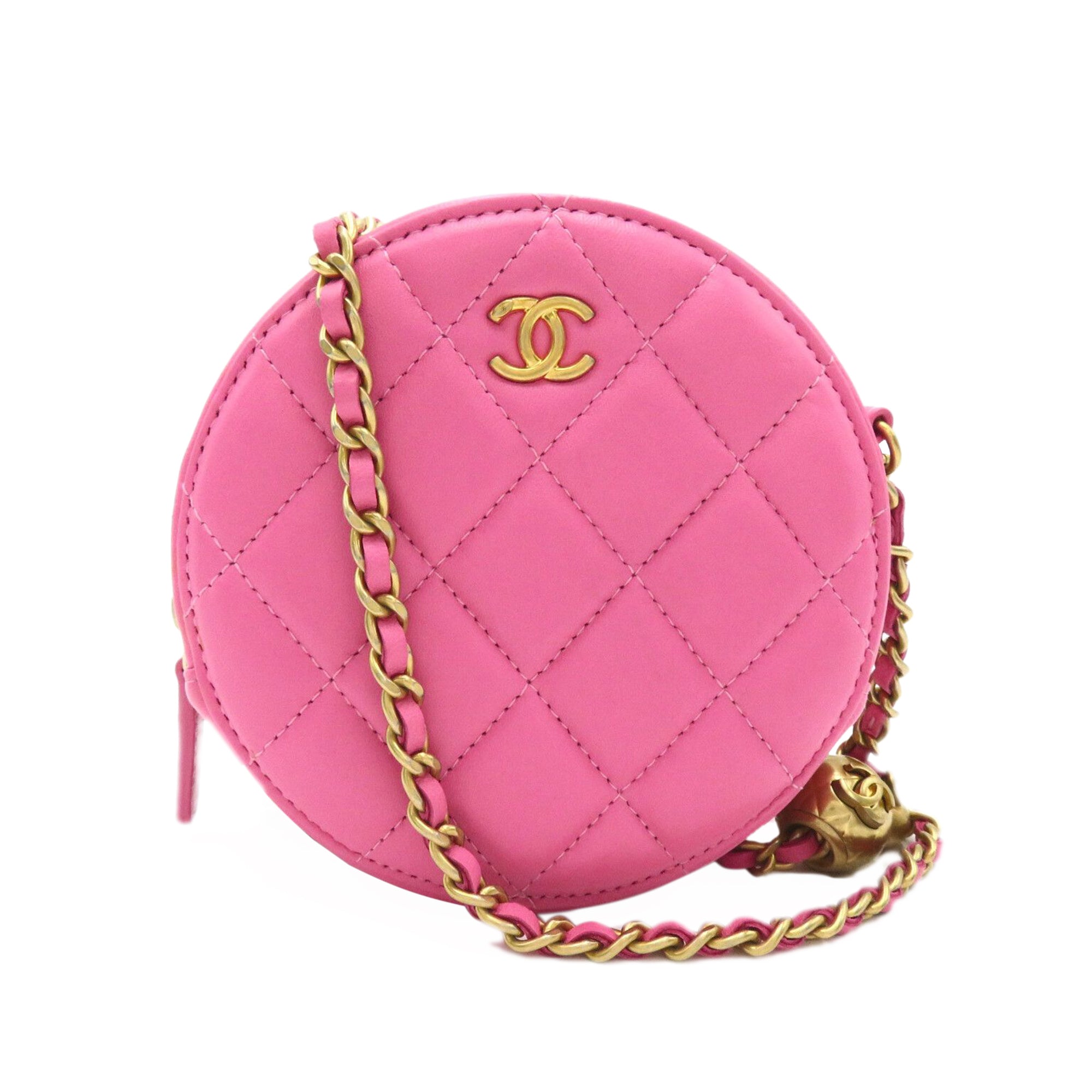 CHANEL Lambskin Round As Earth Crossbody Bag