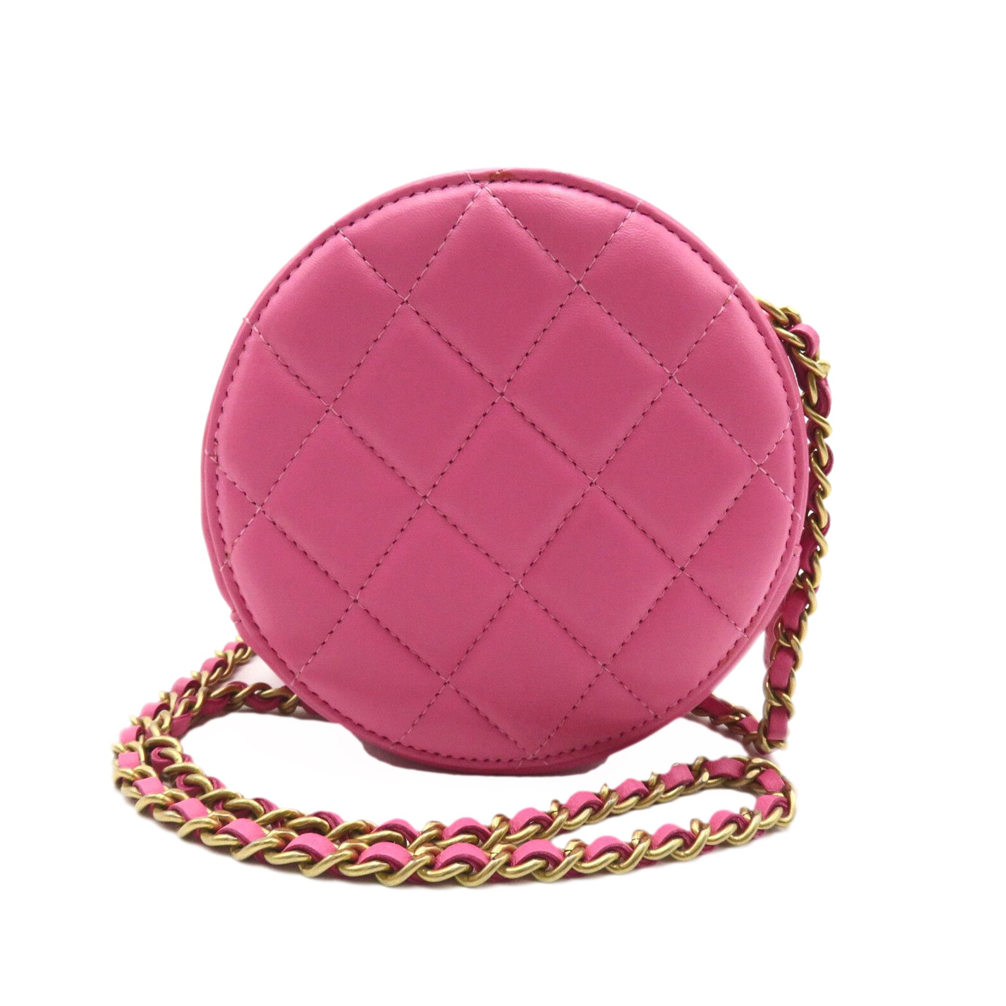 CHANEL Lambskin Round As Earth Crossbody Bag