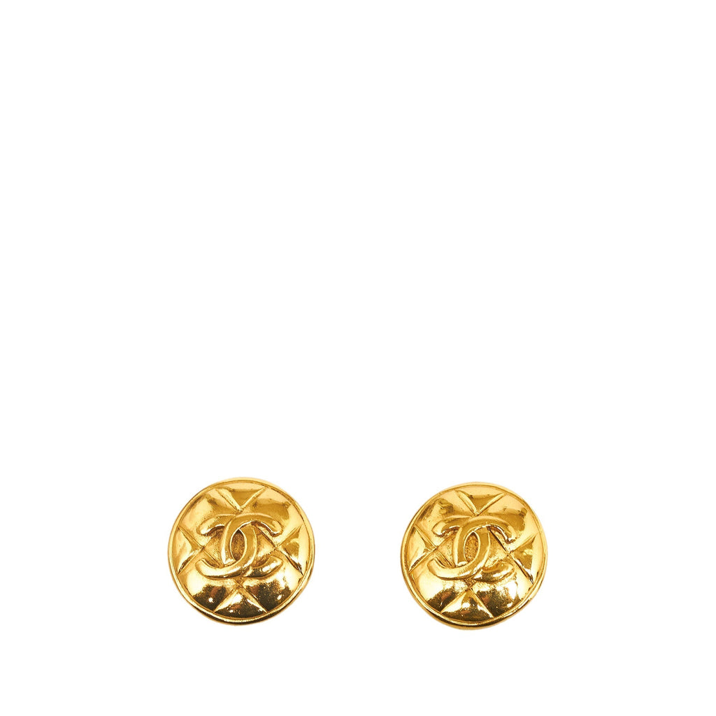 CHANEL CC Clip On Earrings Costume Earrings