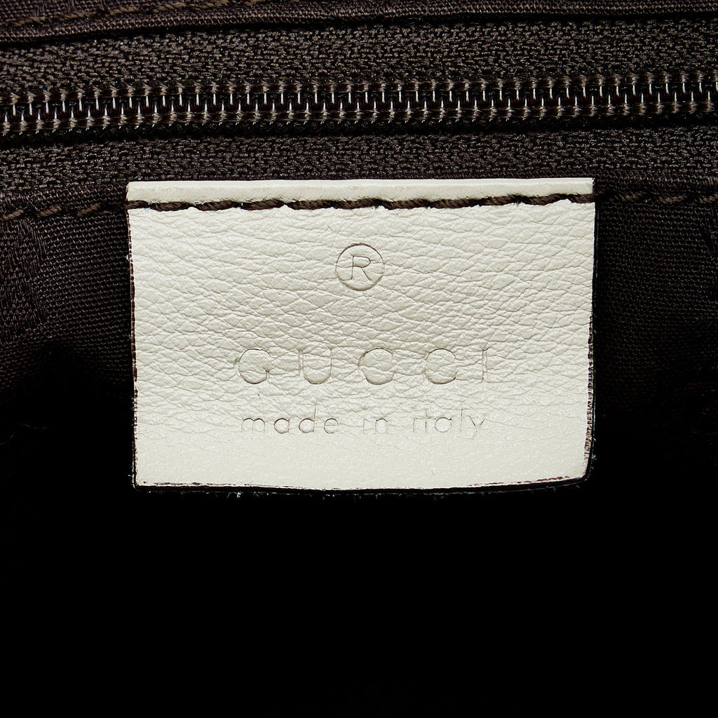 Gucci New Ladies Handbag White Guccissima