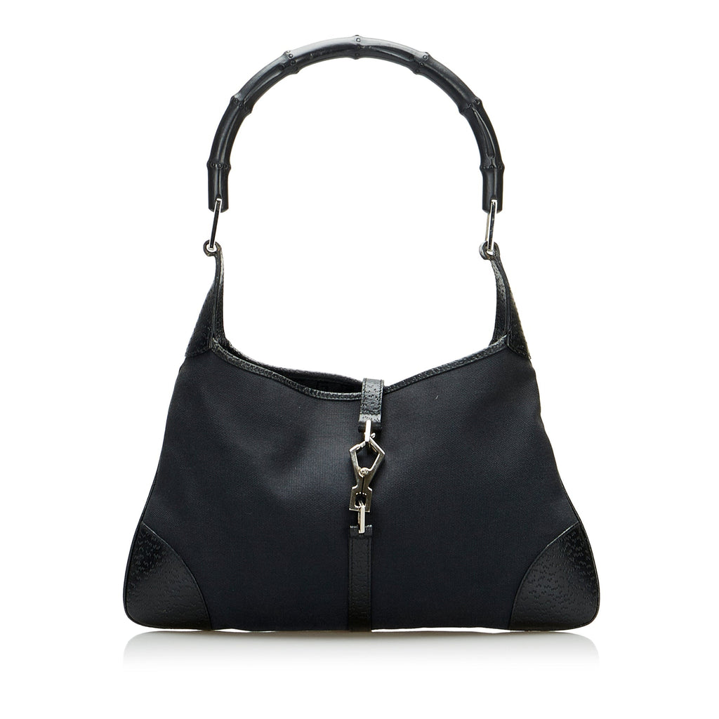 Gucci Bamboo Jackie Black Canvas