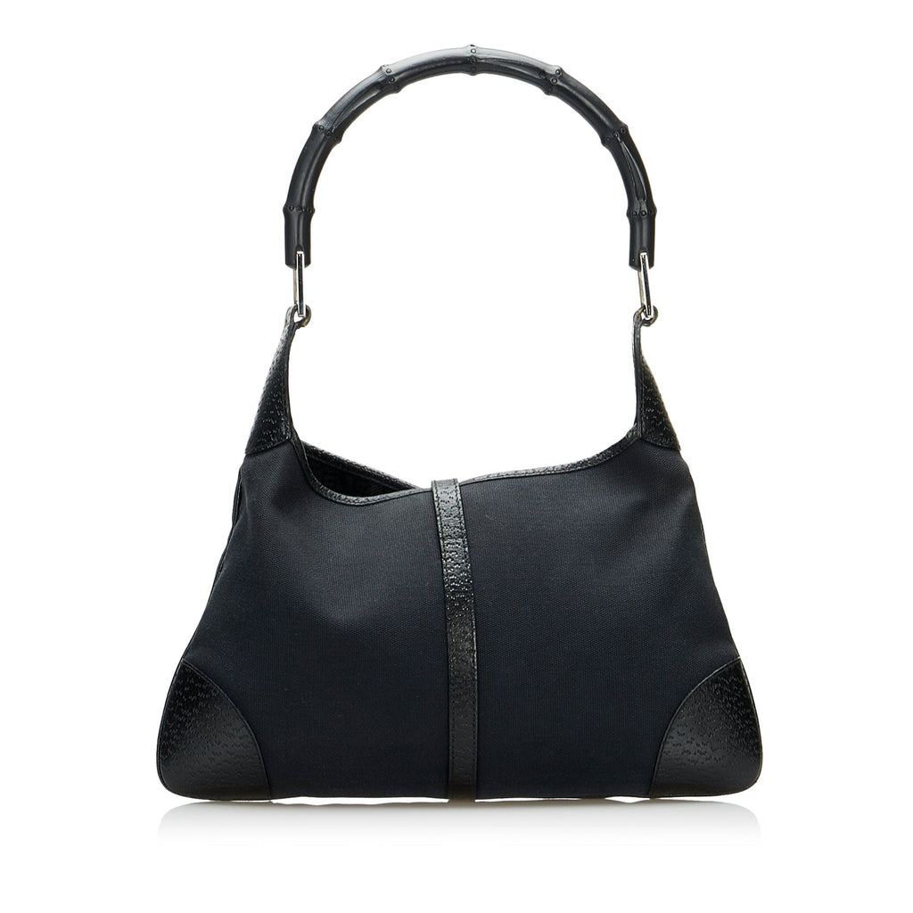 Gucci Bamboo Jackie Black Canvas