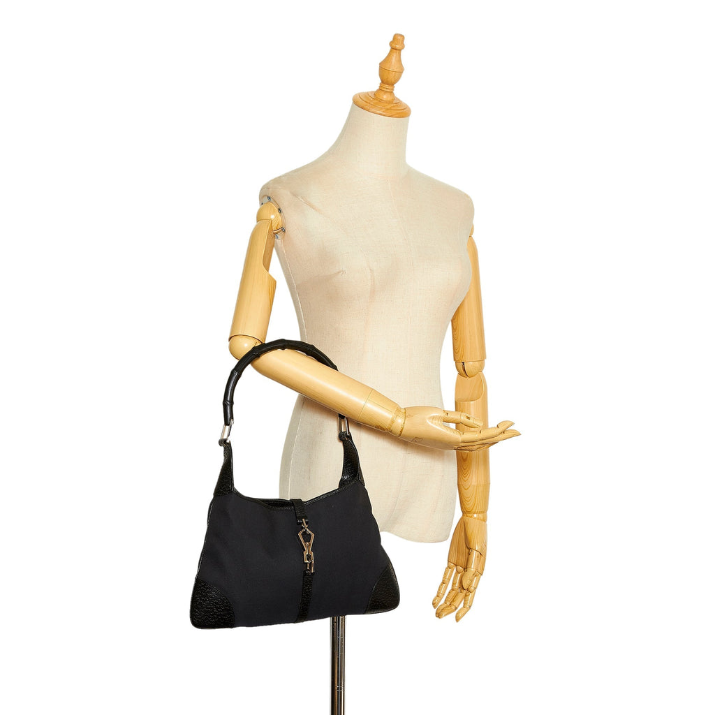 Gucci Bamboo Jackie Black Canvas