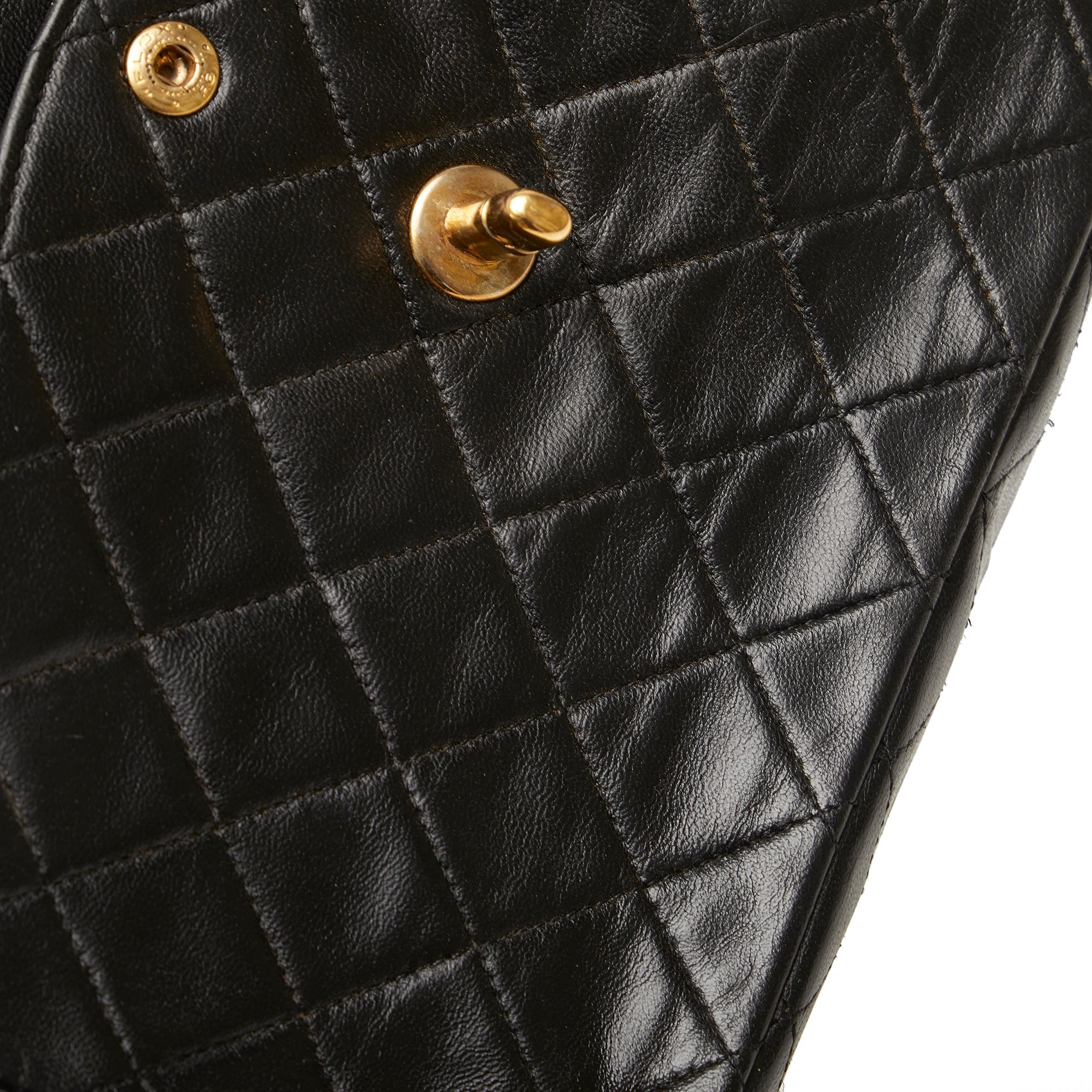CHANEL Medium Tall Classic Lambskin Double Flap Shoulder Bag
