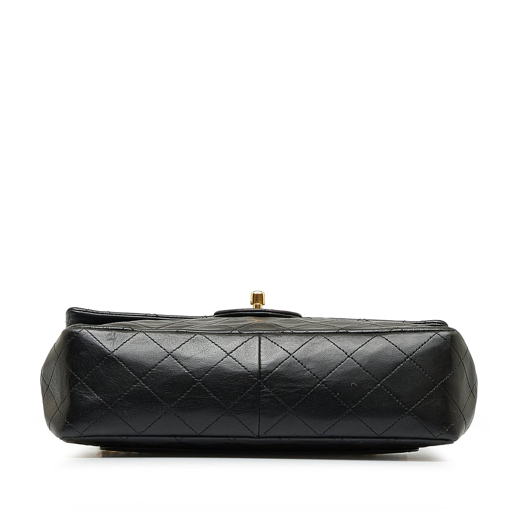 CHANEL Medium Tall Classic Lambskin Double Flap Shoulder Bag
