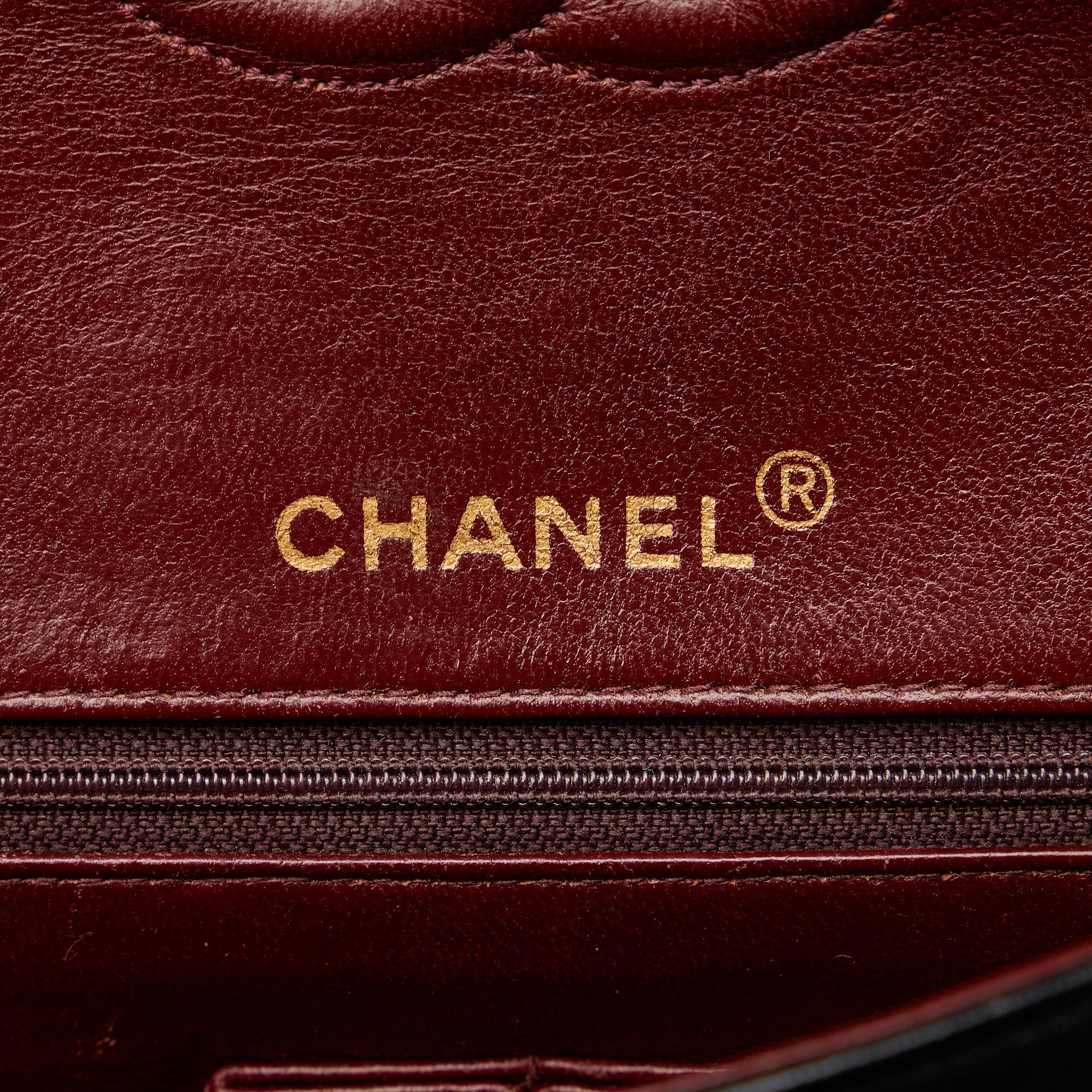 CHANEL Medium Tall Classic Lambskin Double Flap Shoulder Bag