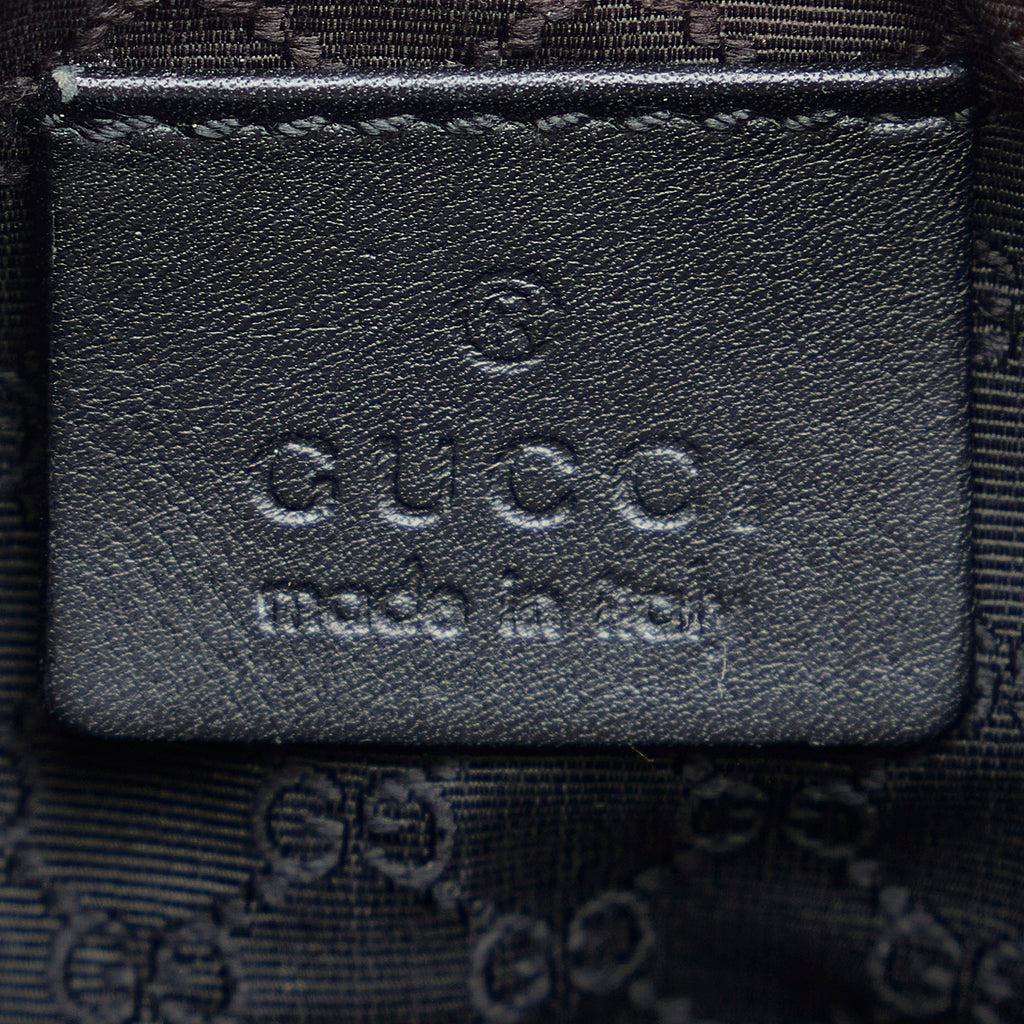Gucci Web Baguette Black GG Denim Canvas