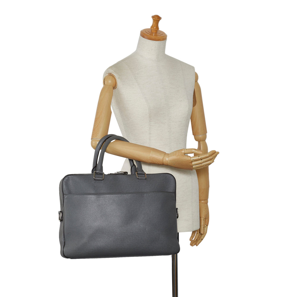 LOUIS VUITTON Taiga Porte-Documents Business MM Business Bag