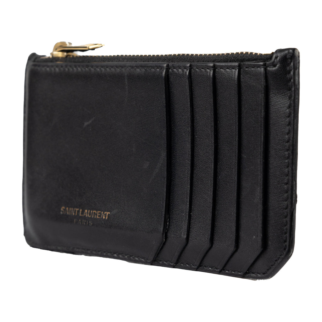 SAINT LAURENT Saint Laurent Leather Card Holder