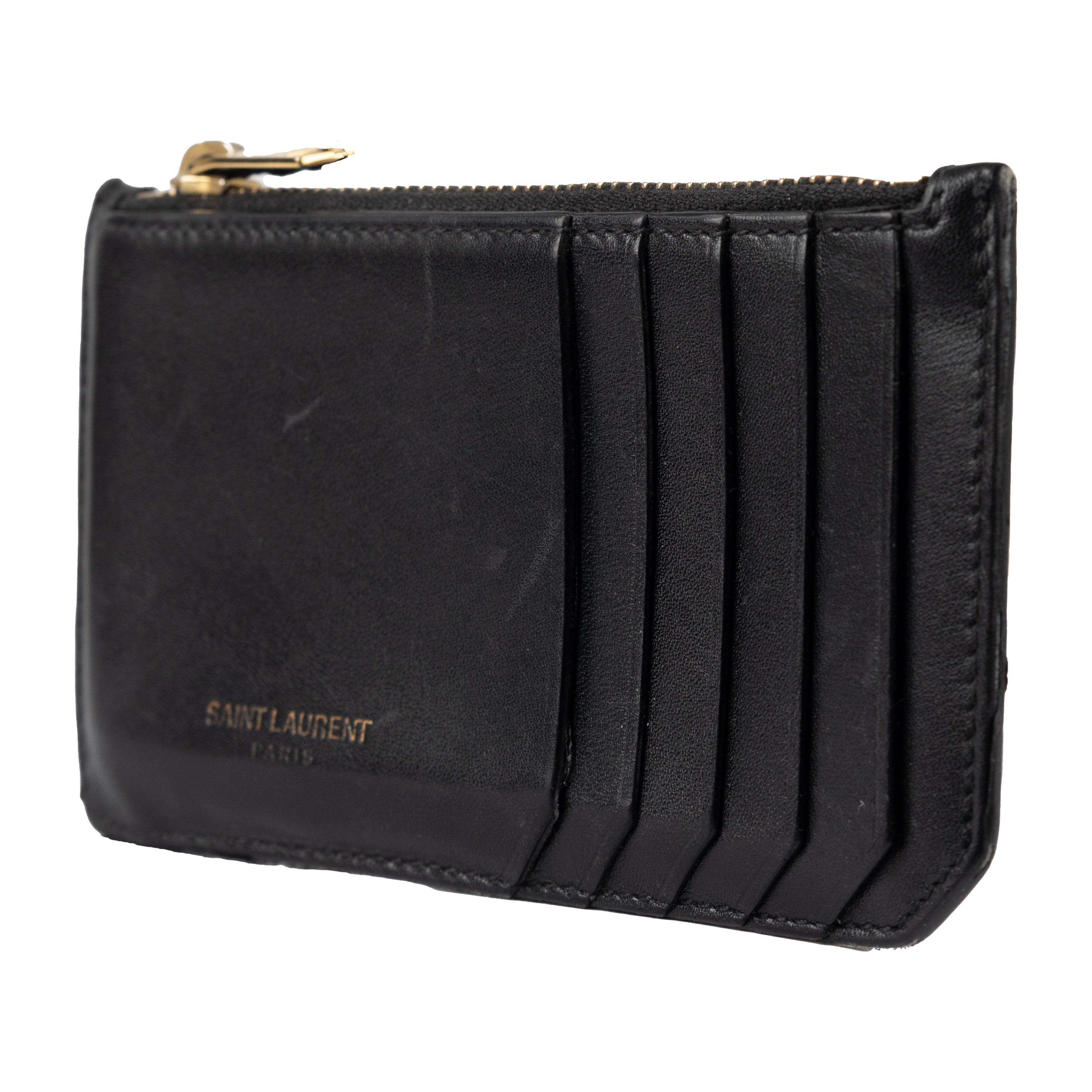 SAINT LAURENT Saint Laurent Leather Card Holder