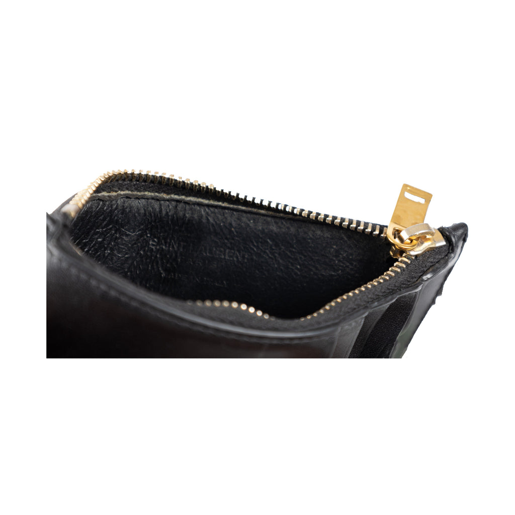 SAINT LAURENT Saint Laurent Leather Card Holder