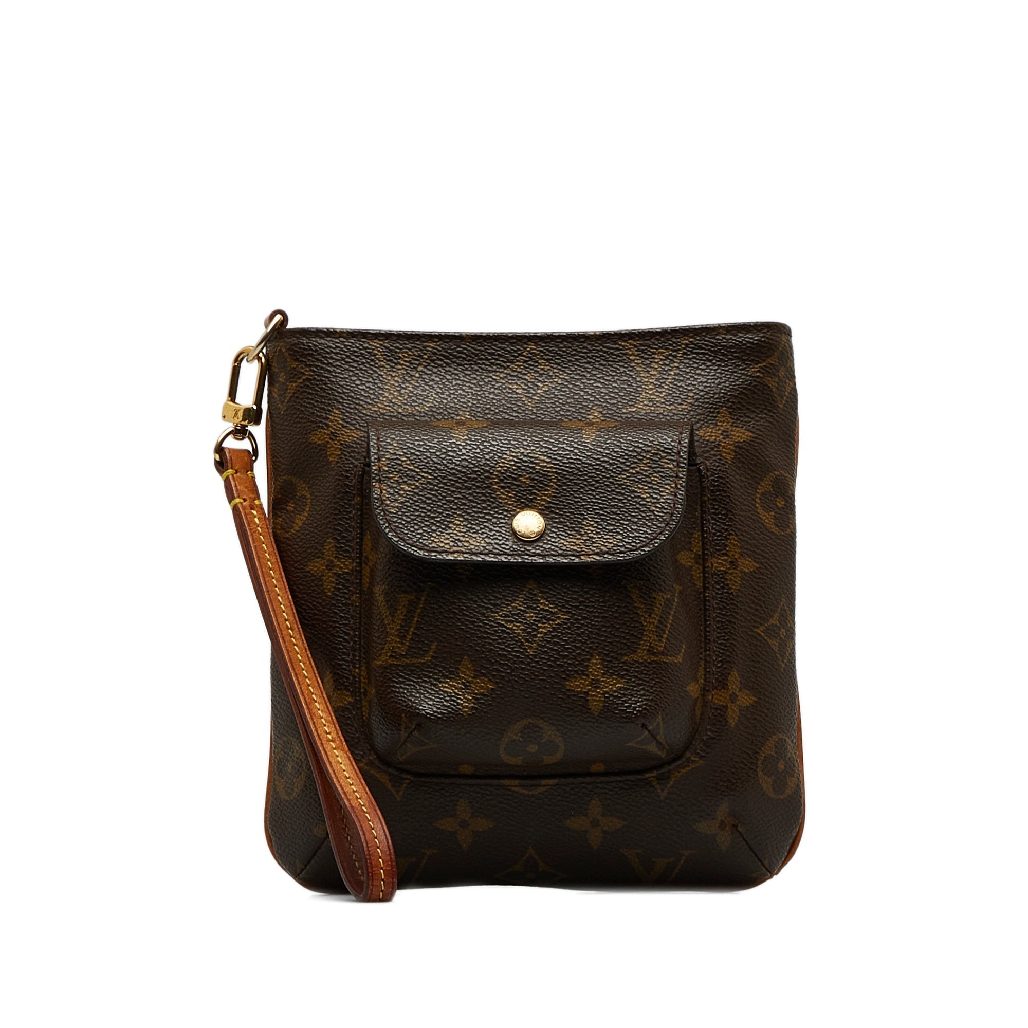 LOUIS VUITTON Monogram Partition Clutch Bag