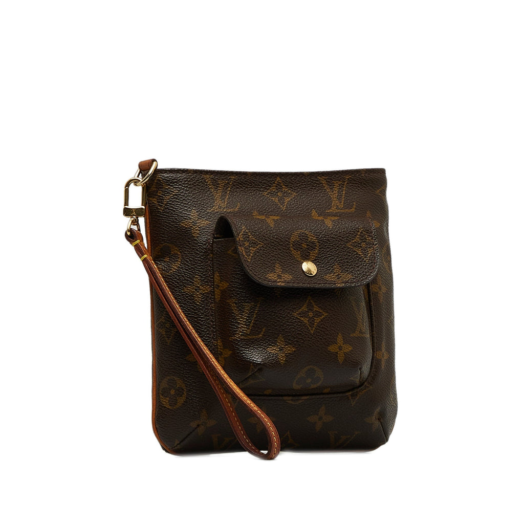LOUIS VUITTON Monogram Partition Clutch Bag