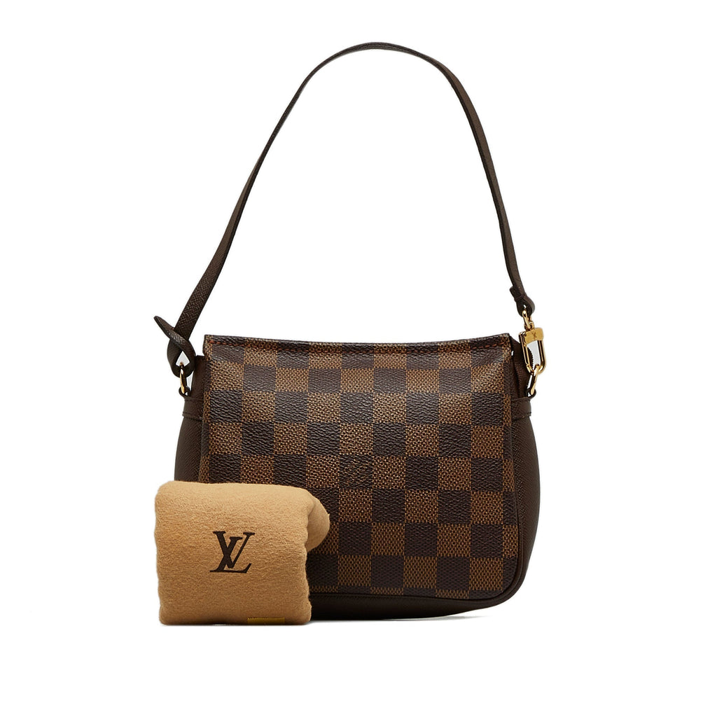 LOUIS VUITTON Damier Ebene Pochette Trousse Handbag