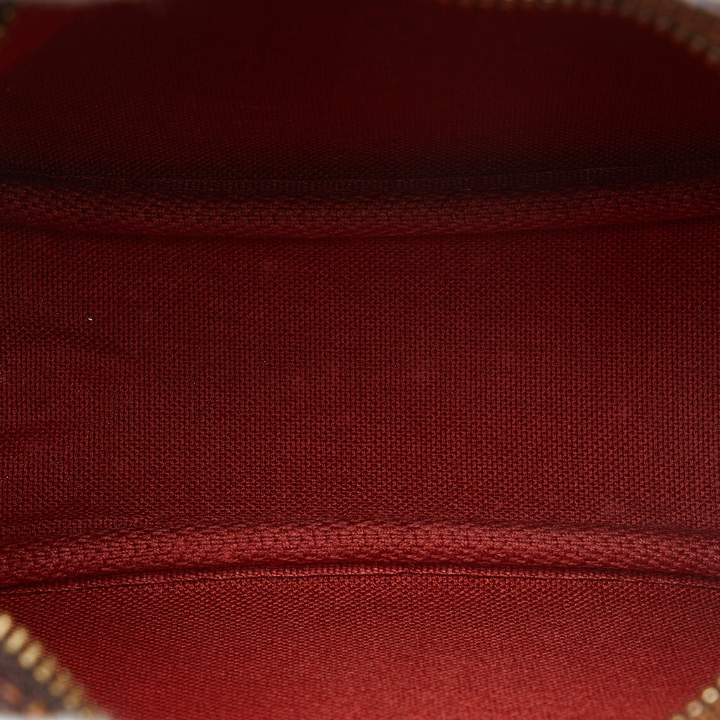 LOUIS VUITTON Damier Ebene Pochette Trousse Handbag