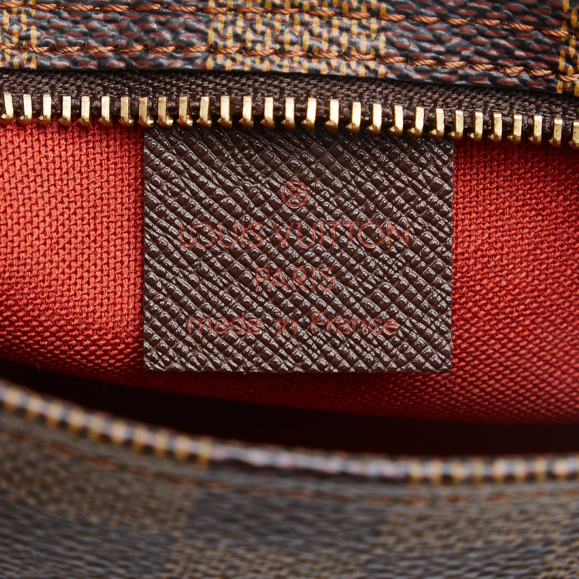 LOUIS VUITTON Damier Ebene Pochette Trousse Handbag