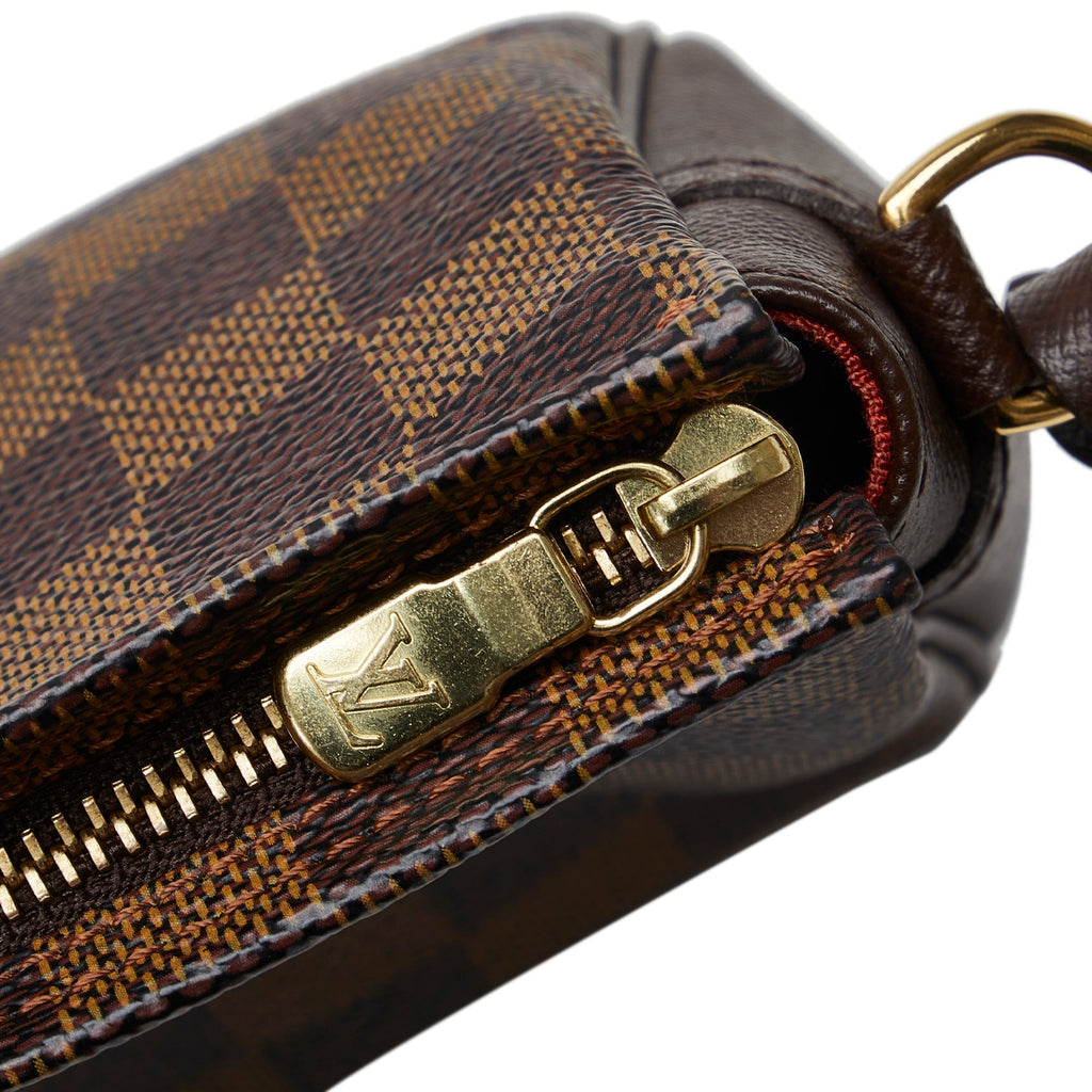 LOUIS VUITTON Damier Ebene Pochette Trousse Handbag