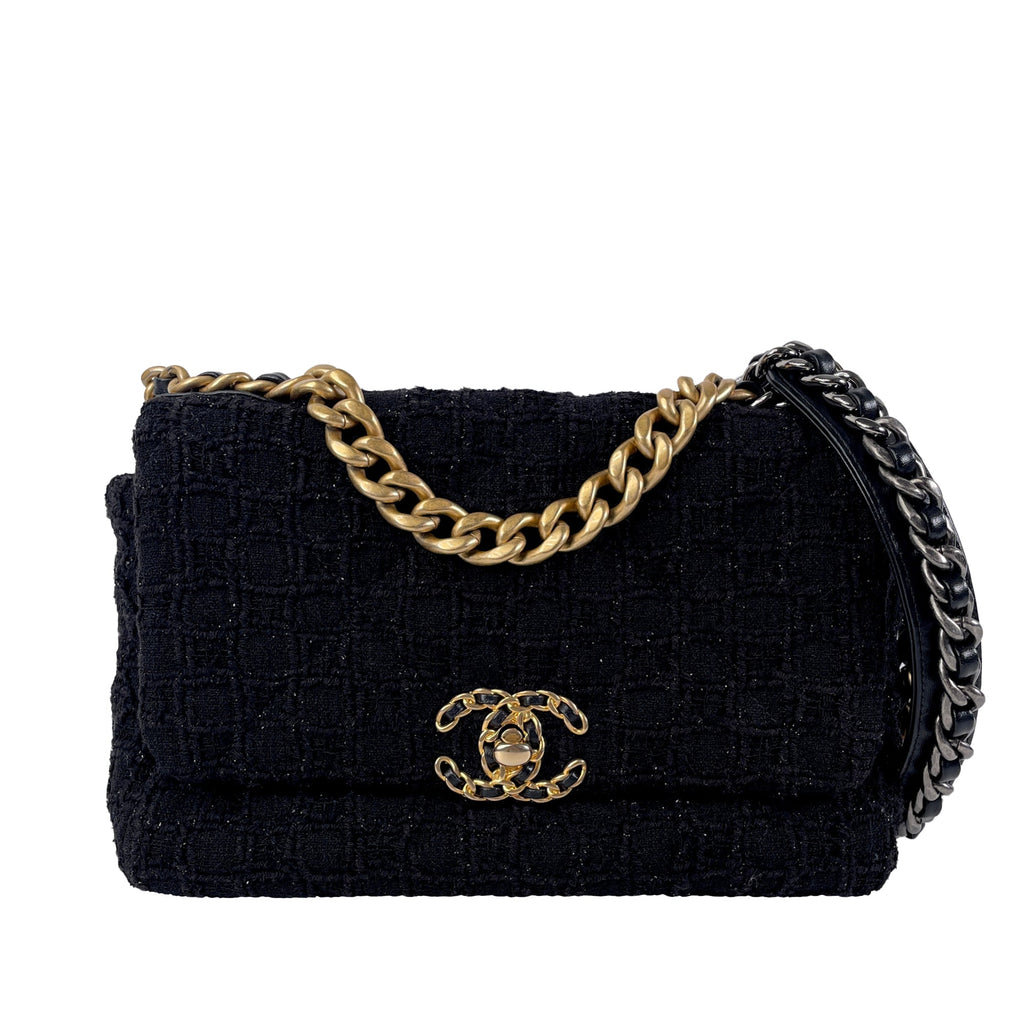 CHANEL Medium Tweed 19 Flap Bag